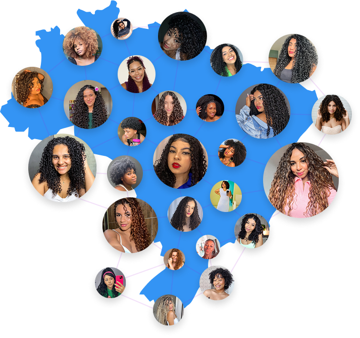 Mapa do Brasil com Creators Conectados