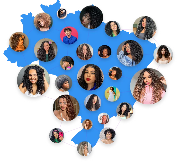 Mapa do Brasil com Creators Conectados